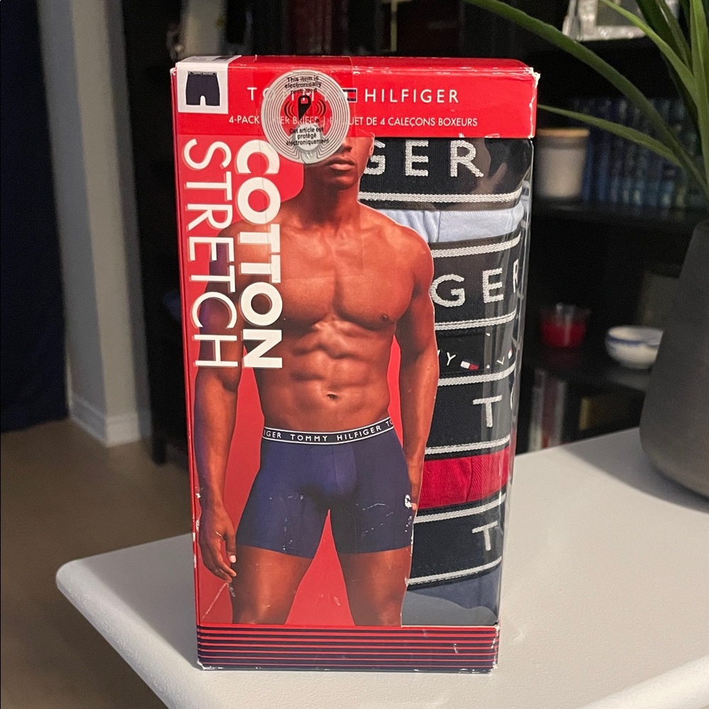 🆕Tommy Hilfiger Cotton Stretch Boxer Briefs - Black, Blue, Red